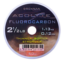 LCA002 Żyłka Drennan Acolyte Fluorocarbon 50m - 0,12mm