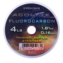 LCA004 Żyłka Drennan Acolyte Fluorocarbon 50m - 0,16mm