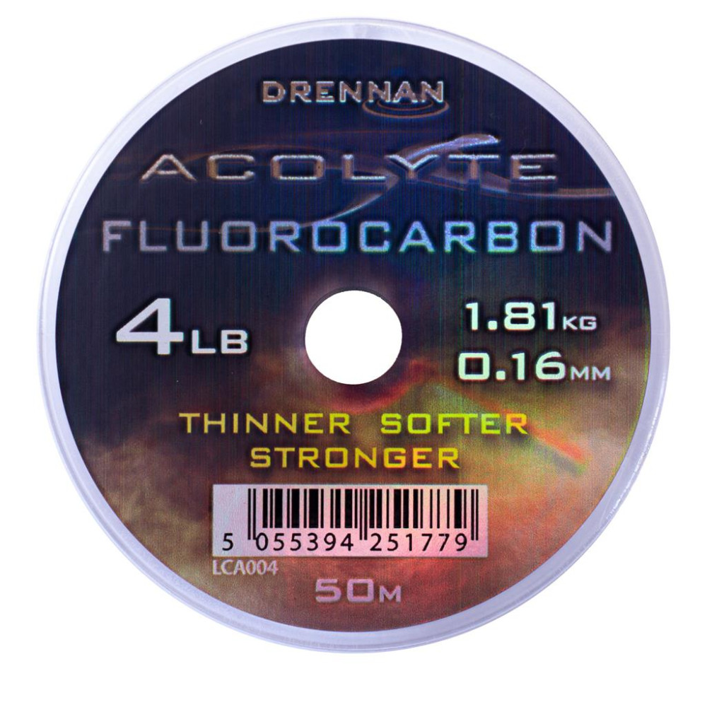 LCA004 Żyłka Drennan Acolyte Fluorocarbon 50m - 0,16mm