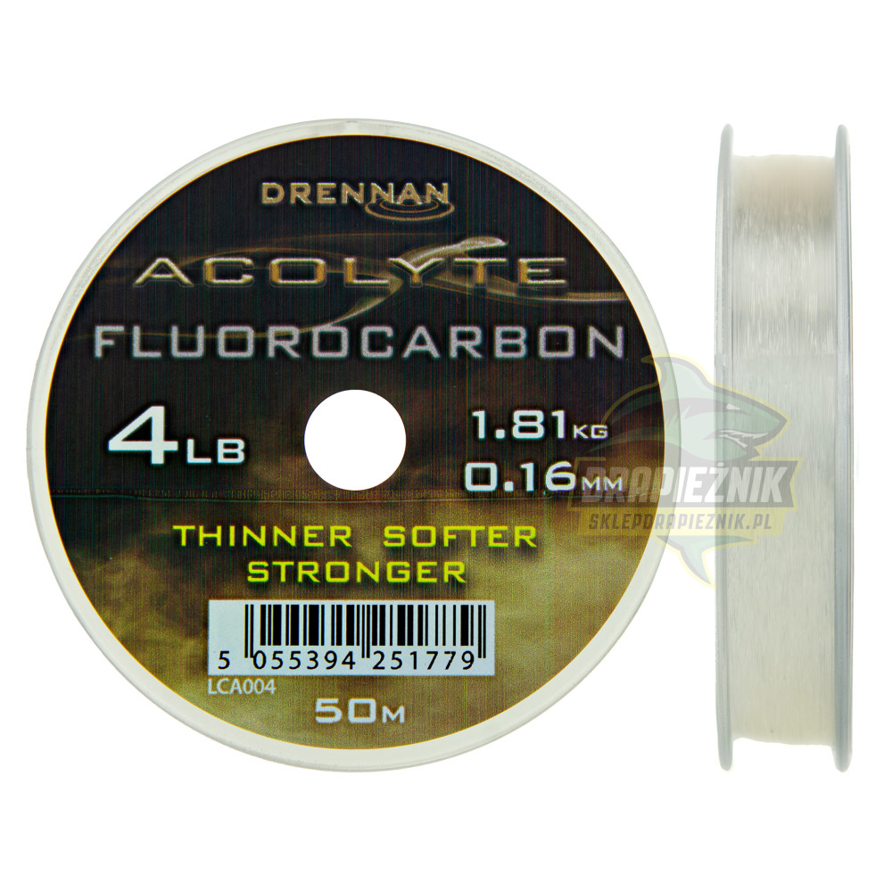 LCA007 Żyłka Drennan Acolyte Fluorocarbon 50m - 0,21mm
