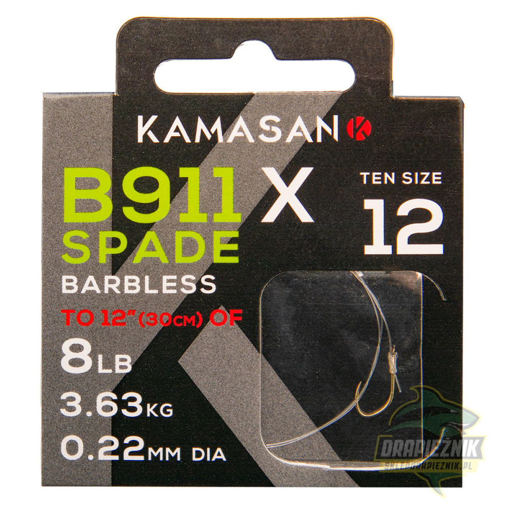 Przypony Kamasan B911 X-Strong 30cm - roz. 18 // 0.160mm