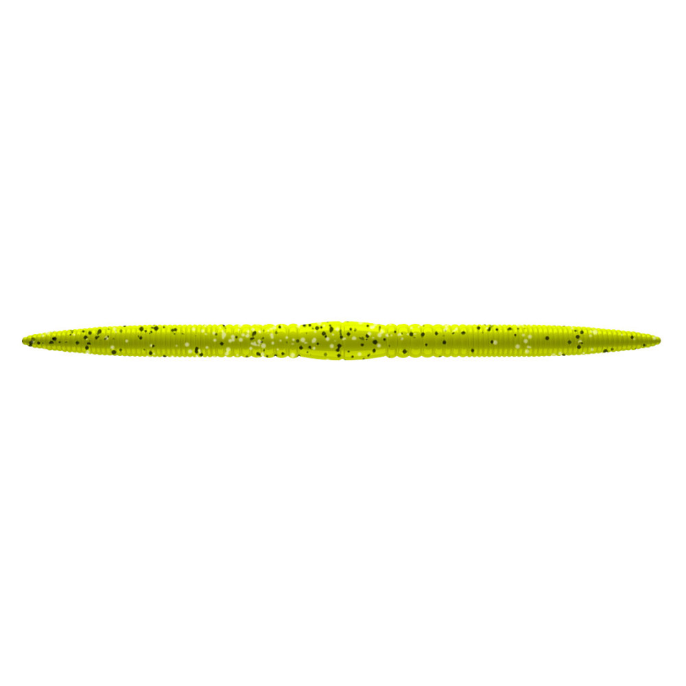 Libra Lures Bass Fat Boy Wacky Worm 12.8cm - 006 / HOT YELLOW WITH BLACK PEPPER