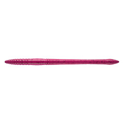 Libra Lures Bass Fat Stick Worm 12.8cm - 019 / HOT PINK WITH BLACK PEPPER