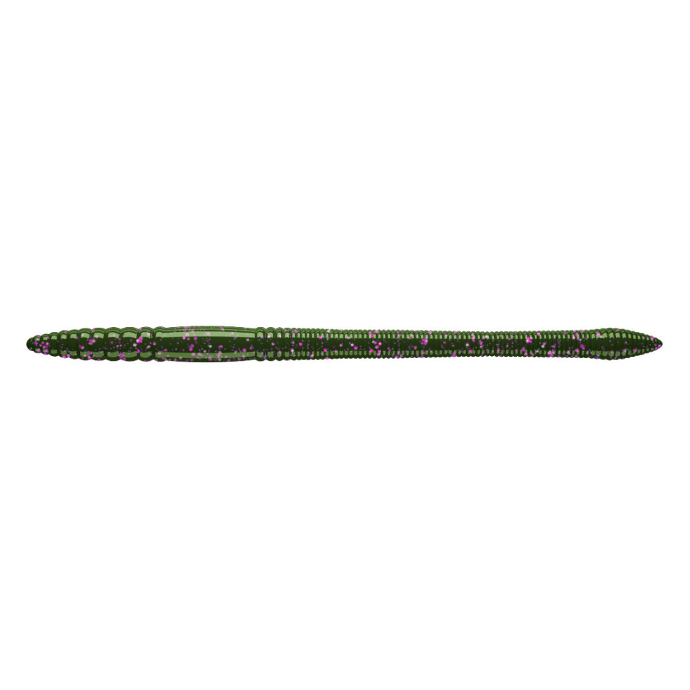 Libra Lures Bass Fat Stick Worm 12.8cm - 030 / DARK GREEN WITH PURPLE PEPPER
