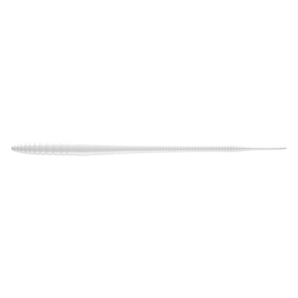 Libra Lures Bass Slim Finnese Worm 14cm - 001 / WHITE