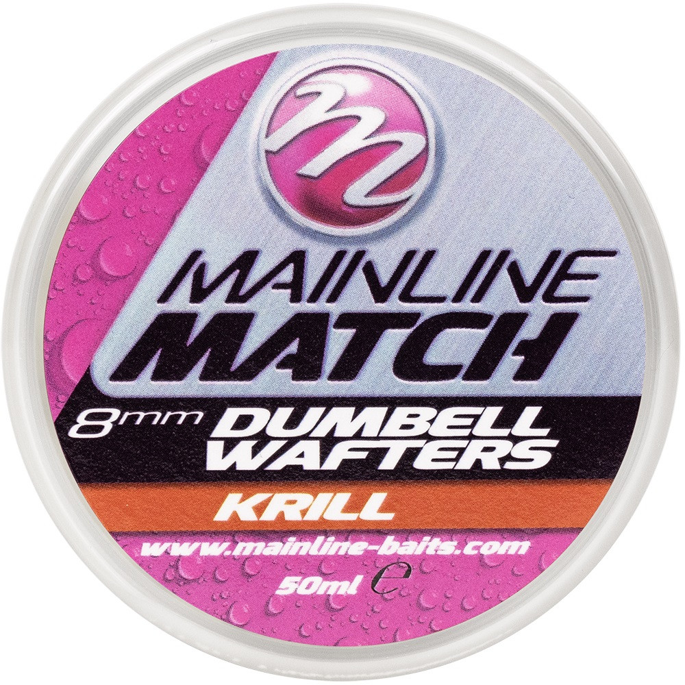 Mainline Match Dumbell Wafters 8mm - Red-Krill