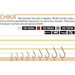 Haczyki Owner CHIKA 50354 srebrne - hak 16