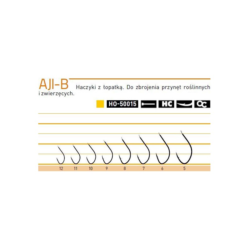 Haczyki Owner AJI-B 50015 złote - hak 8