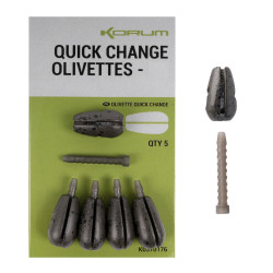 K0310176 Ciężarki Korum Quick Change Olivettes - 6g