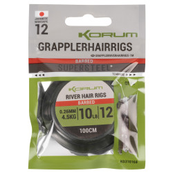K0310168 Przypony Korum Grappler Hair Rigs 100cm - roz. 12
