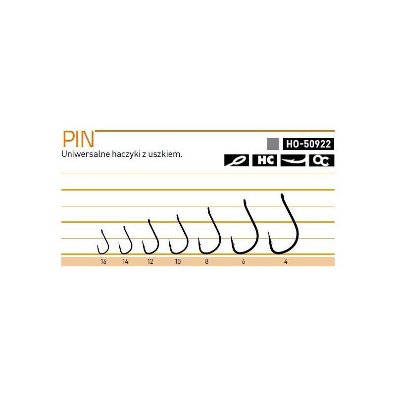 Haczyki Owner PIN 50922 czarne - hak 10