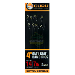 Przypony Guru QM1 With Bait Bands 10cm - roz.14