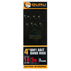 Przypony Guru QM1 With Bait Bands 10cm - roz.18
