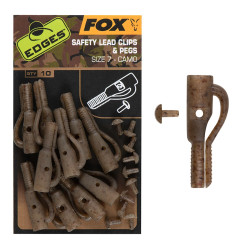CAC807 Fox Edges - Camo Safety Lead Clips & Pegs - roz. 7