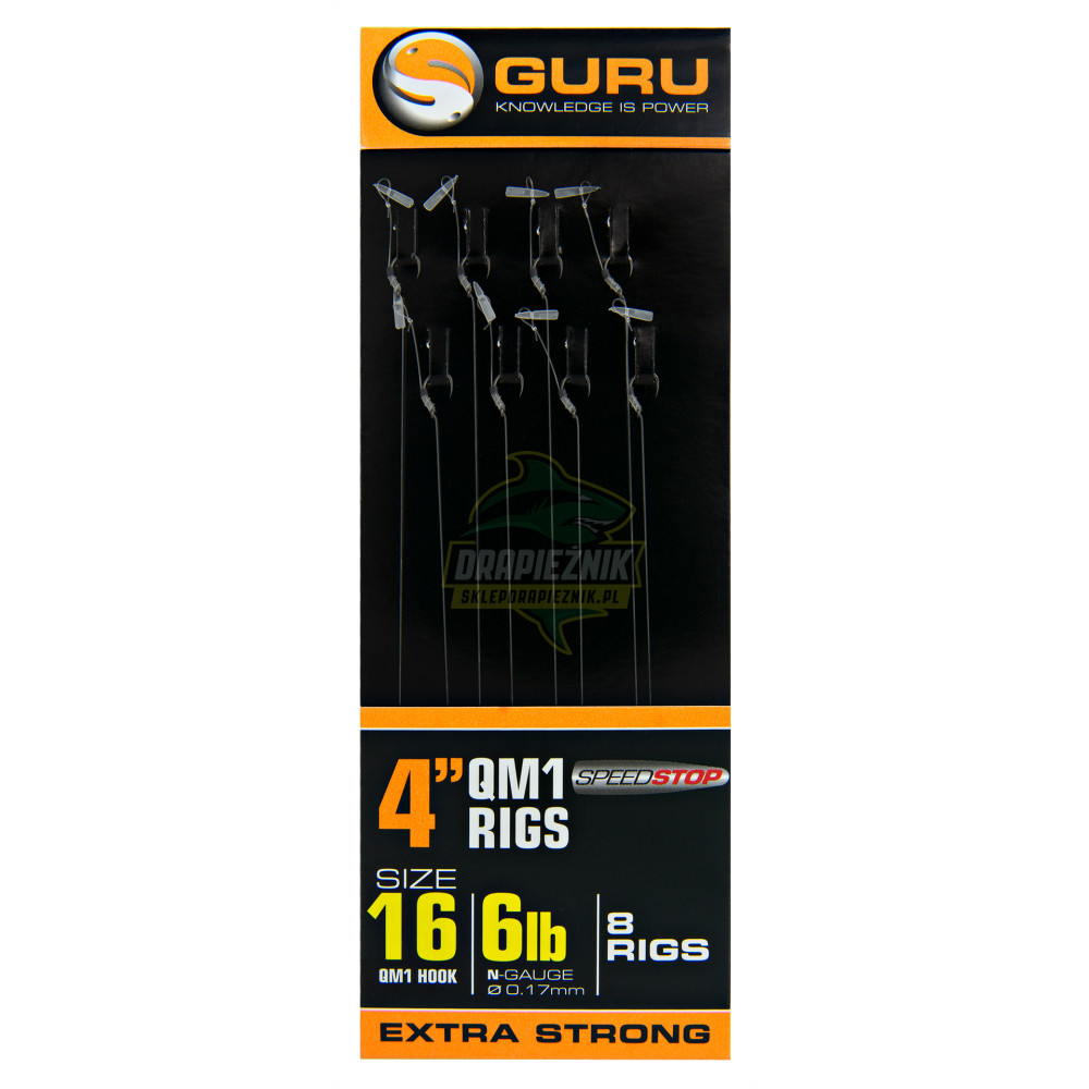 Przypony Guru QM1 With SpeedStops 10cm - roz.16