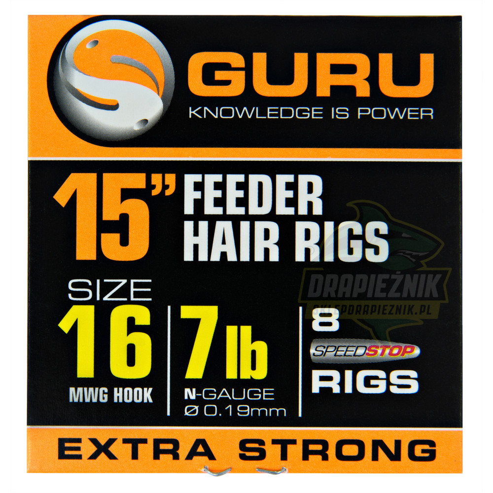 Przypony Guru Ready Rigs With Speed Stops 38cm - roz.16