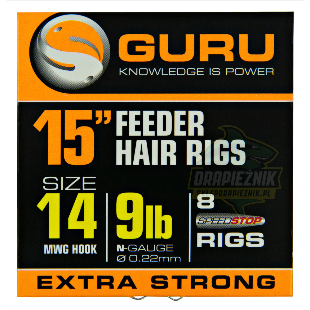 Przypony Guru Ready Rigs With Speed Stops 38cm - roz.14
