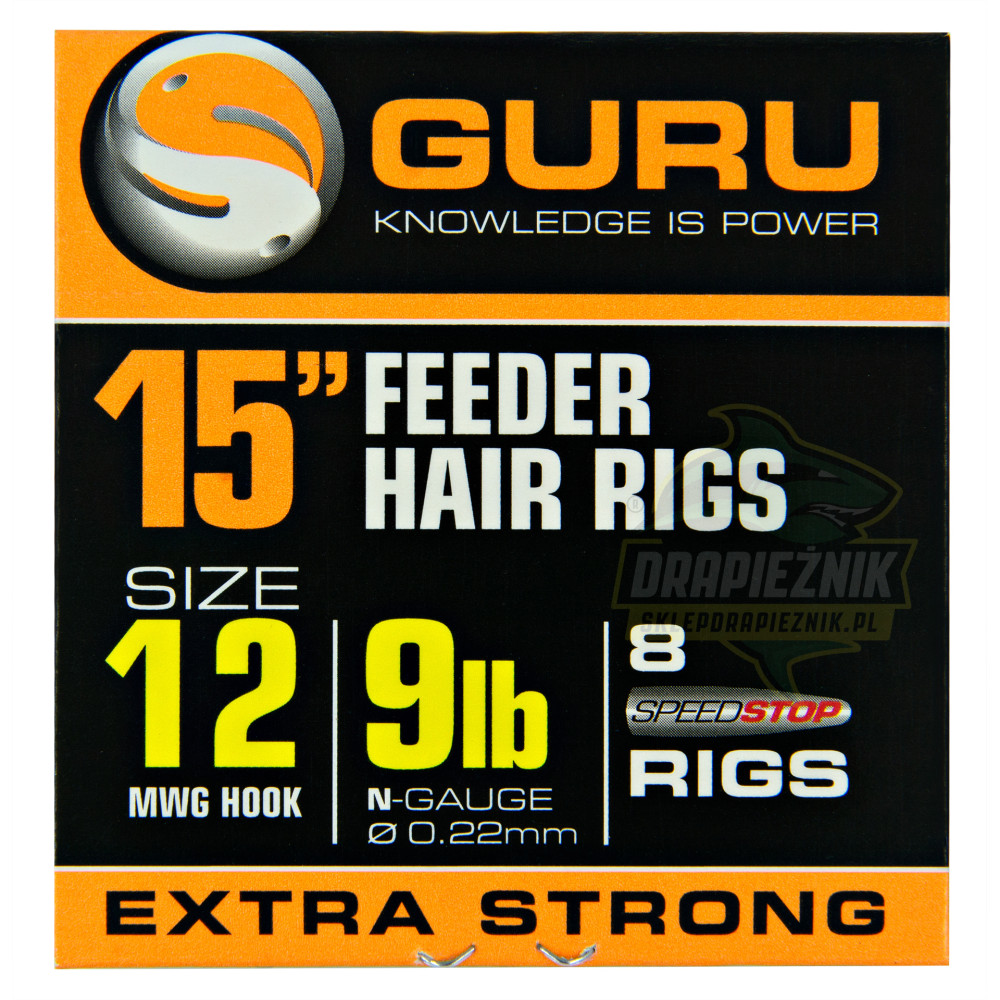 Przypony Guru Ready Rigs With Speed Stops 38cm - roz.12