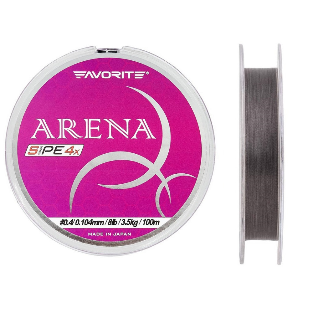 Plecionka Favorite Arena PE 4x 150m SILVER GRAY - 0.4 / 0.104mm