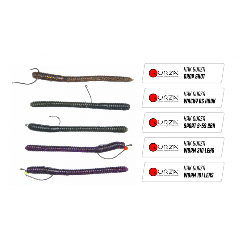 Gumy Perch Professor Flying Worm - zbrojenie