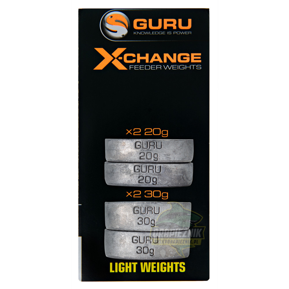 Zapasowe obciążenie Guru X-Change Feeder Weights - Light 20+30g