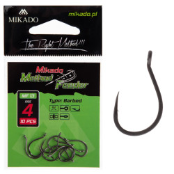 Haczyki Mikado MF13 z zadziorem czarne