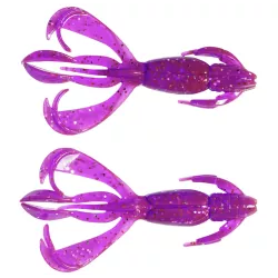 Keitech Crazy Flapper 2'' 5.1cm - LT33 Purple Chameleon / Silver FLK