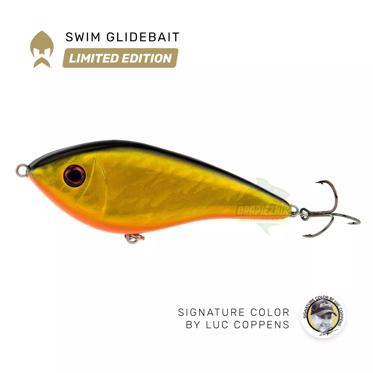 Wobler Westin Swim Glidebait 12cm SINKING - Gold Shiner /LIMITED