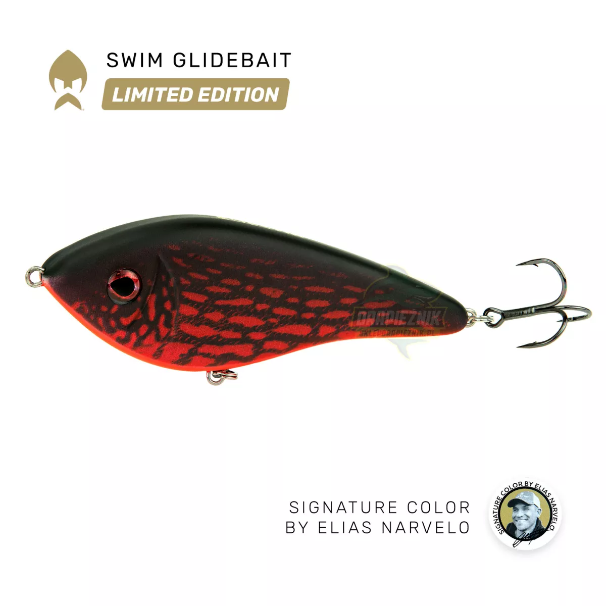 Wobler Westin Swim Glidebait 13.5cm SINKING - Real Fire Pike /LIMITED EDITION/