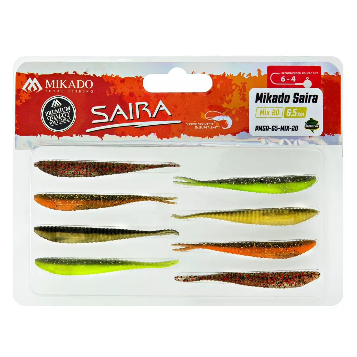 Zestaw gum Mikado Saira 6.5cm 8 szt. - MIX 20