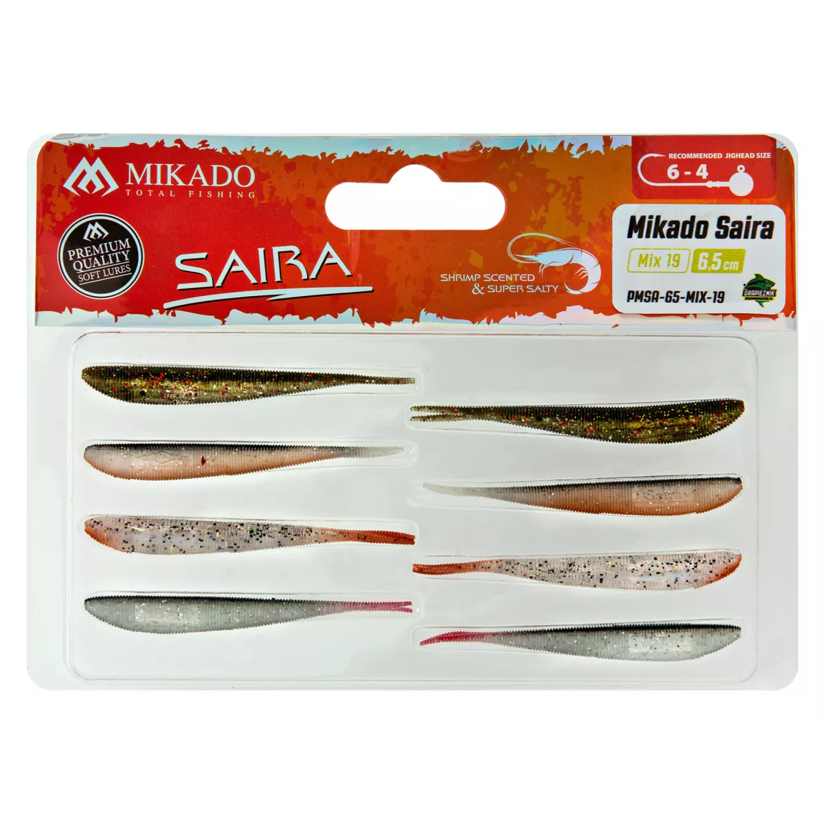 Zestaw gum Mikado Saira 6.5cm 8 szt. - MIX 19