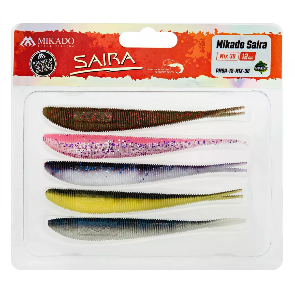 Zestaw gum Mikado Saira 12cm 5 szt. - MIX 38