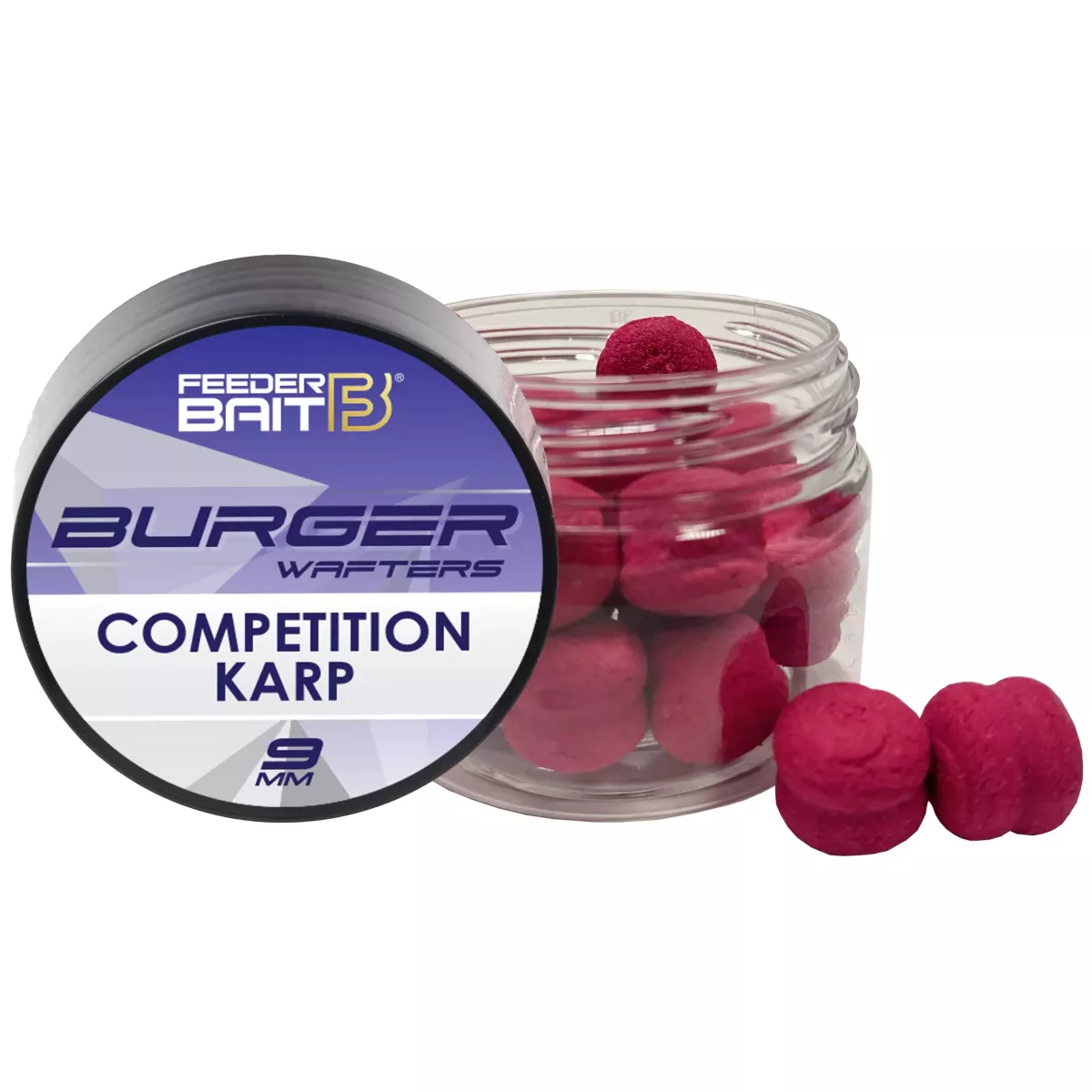 FB37-5 Feeder Bait Burger Wafters 9mm - Competition Karp