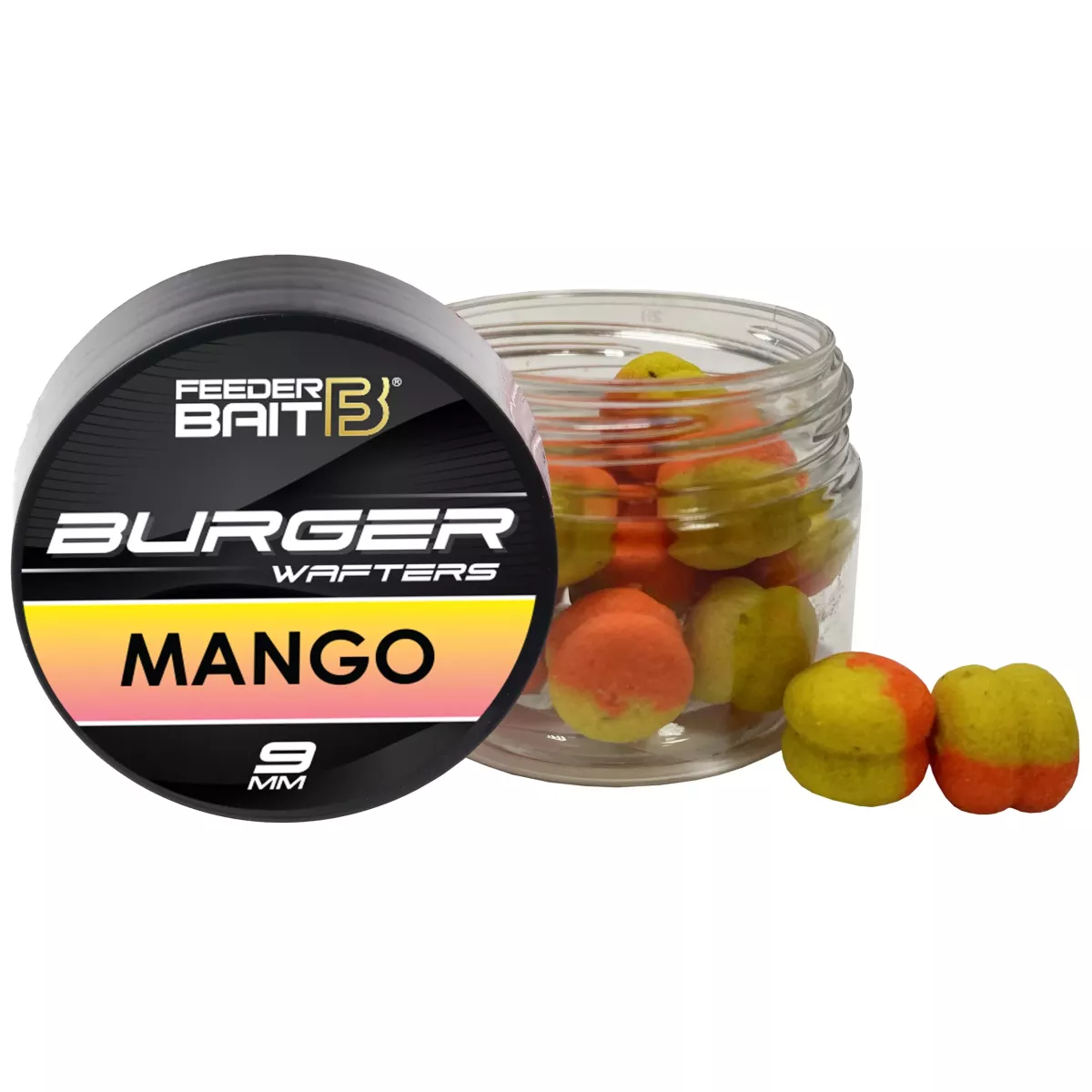 FB37-9 Feeder Bait Burger Wafters 9mm - Mango