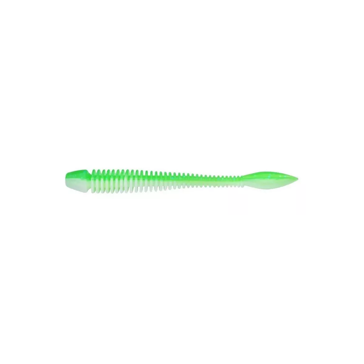 Gumy Berkley PowerBait Flail 5cm - SPRING GREEN / WHITE