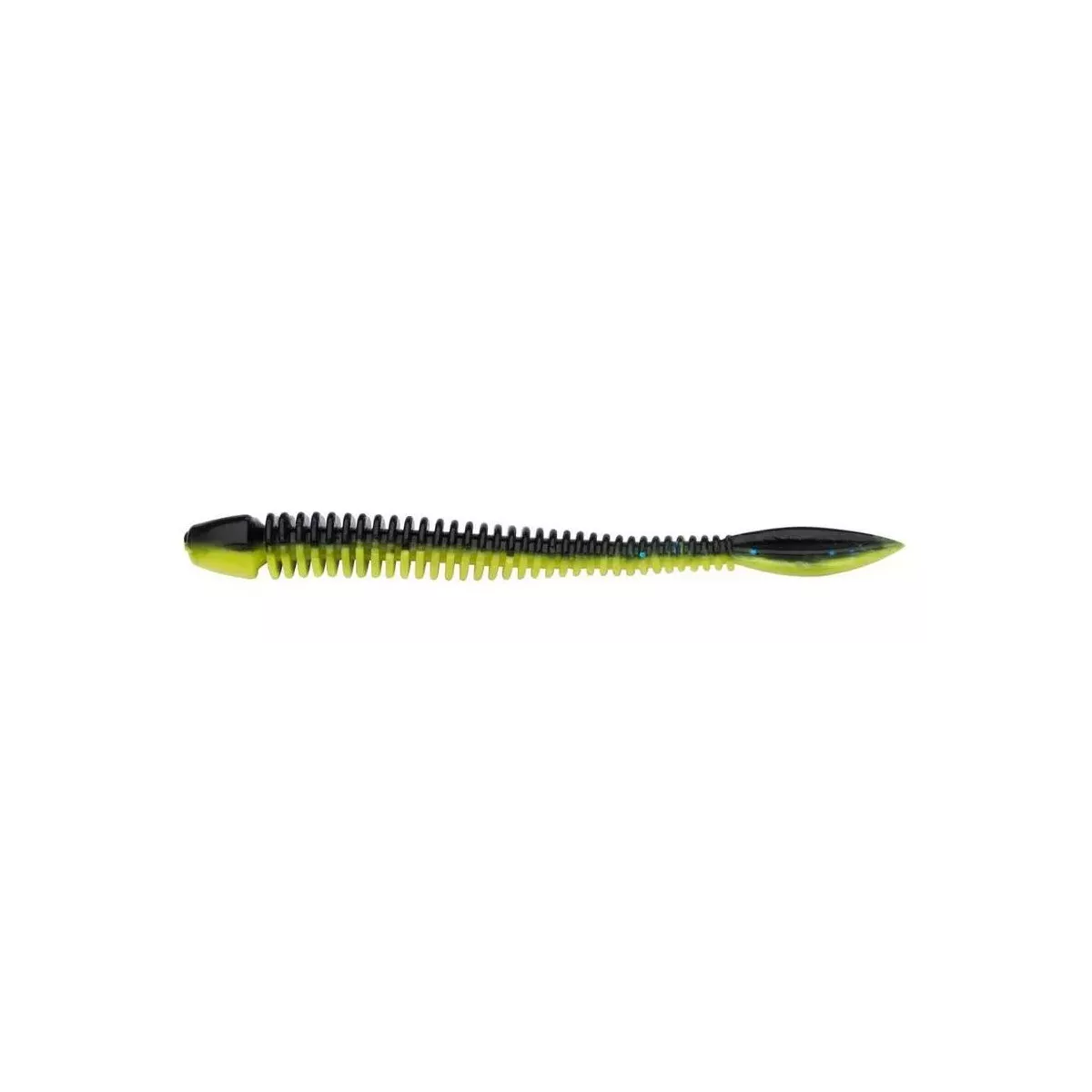 1609963 Gumy Berkley PowerBait Flail 9cm - BLACK / SUNSHINE YELLOW
