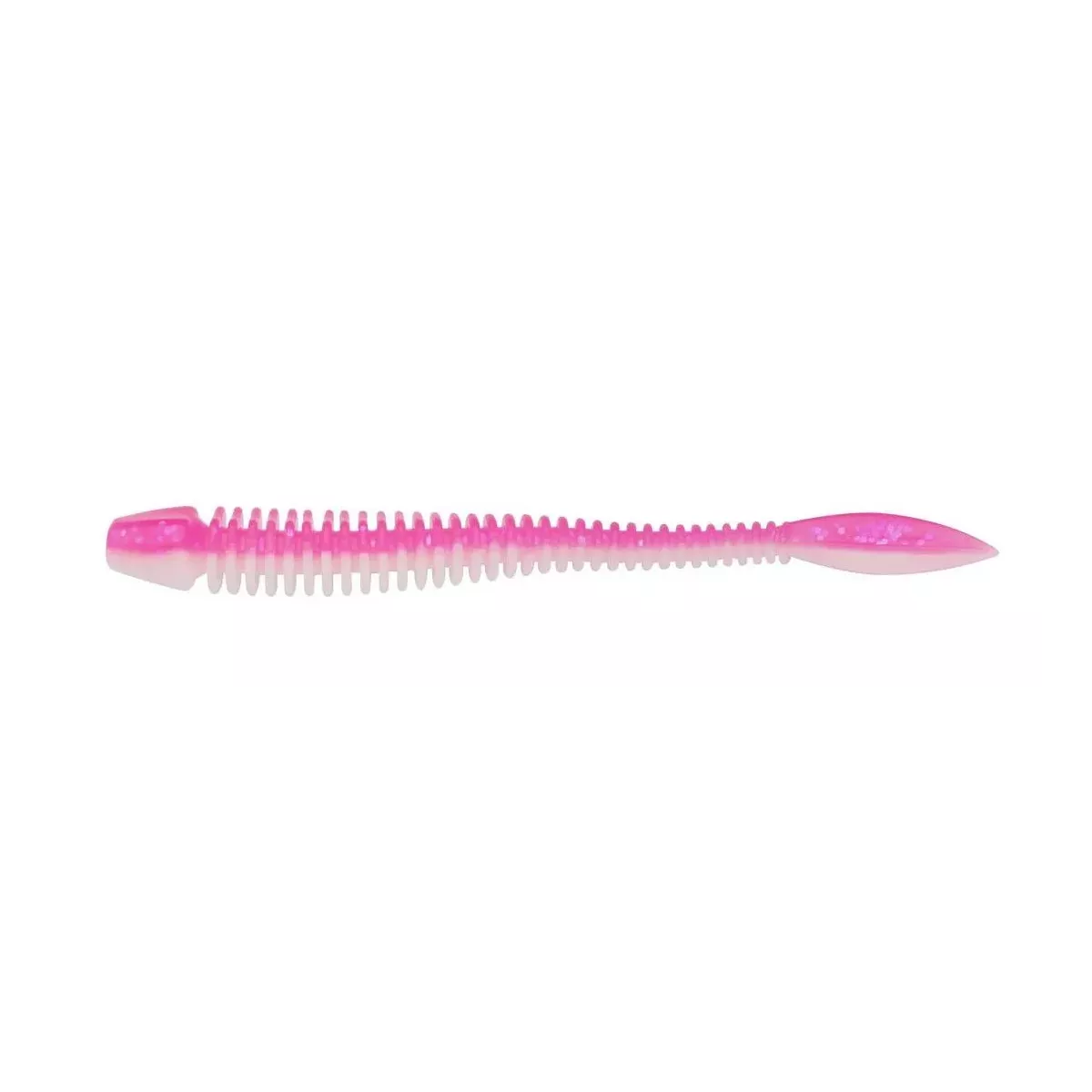 1609967Gumy Berkley PowerBait Flail 9cm - PINK / WHITE