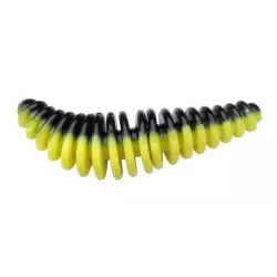 1594925 Gumy Berkley PowerBait Pupa 3.5cm - BLACK / SUNSHINE YELLOW