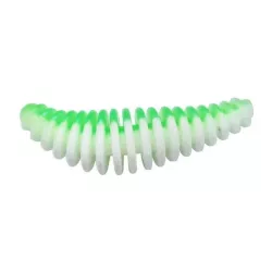 1594927 Gumy Berkley PowerBait Pupa 3.5cm - SPRING GREEN / WHITE