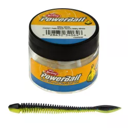 1609957 Gumy Berkley PowerBait Flail 7cm - BLACK / SUNSHINE YELLOW
