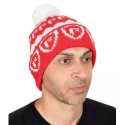 Czapka zimowa Fox Rage Red & White Bobble Hat NHH020