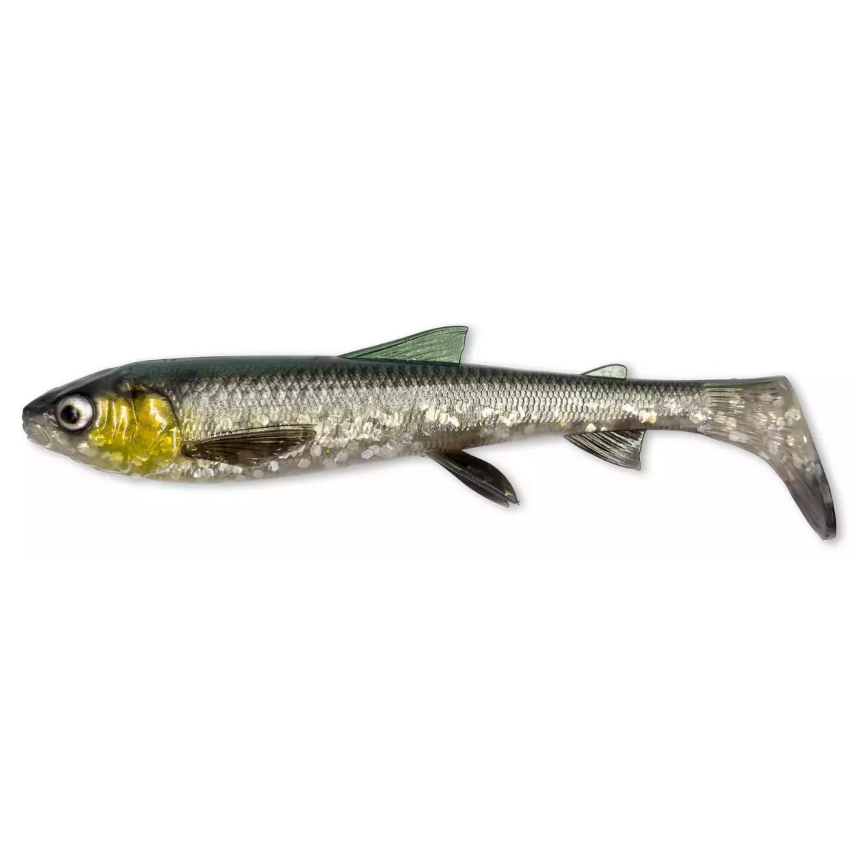 1610760 Gumy Savage Gear 3D Whitefish Shad 17.5cm - GREEN SILVER