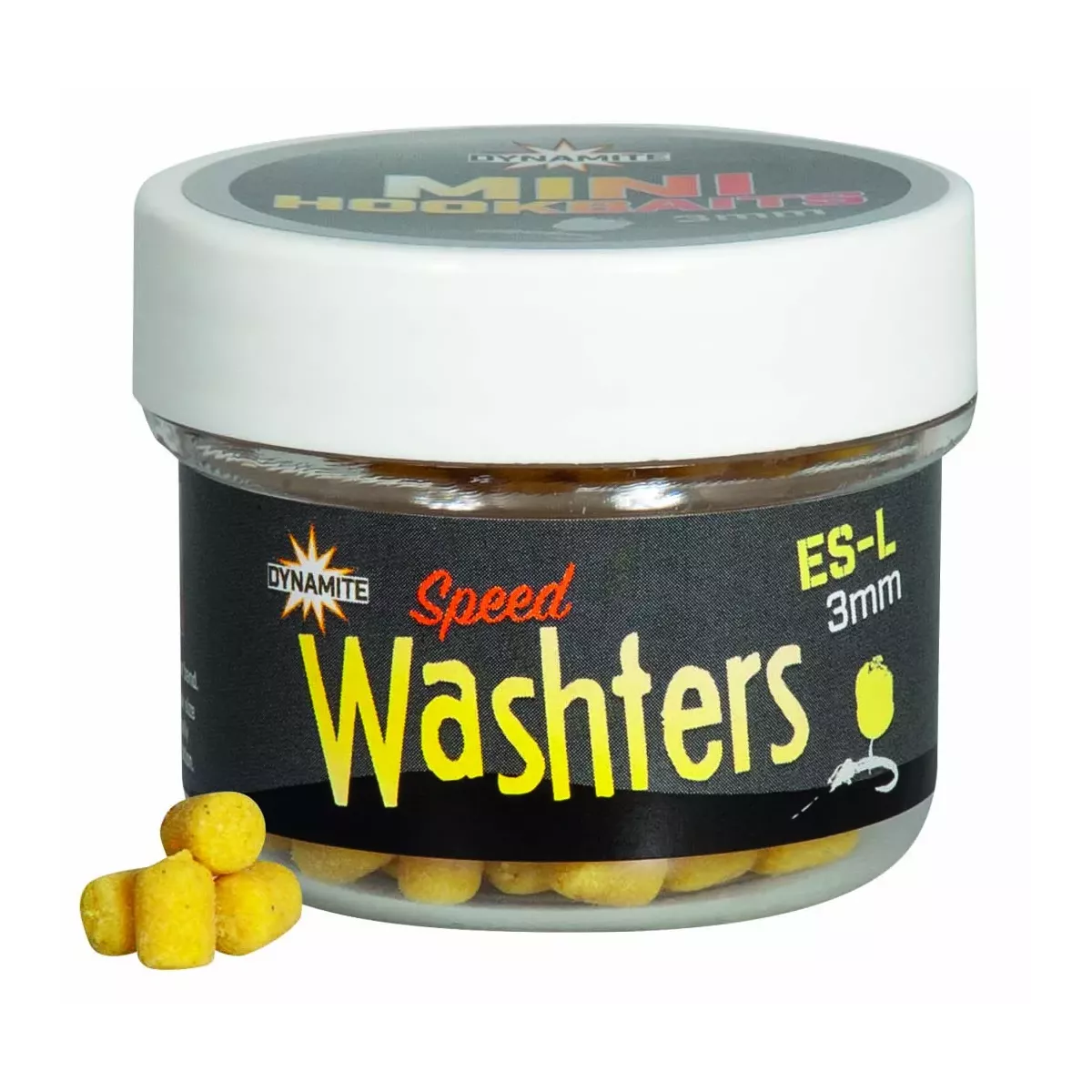 DY1557 Waftersy Dynamite Baits Mini Wowsers - 3mm WASHED YELLOW