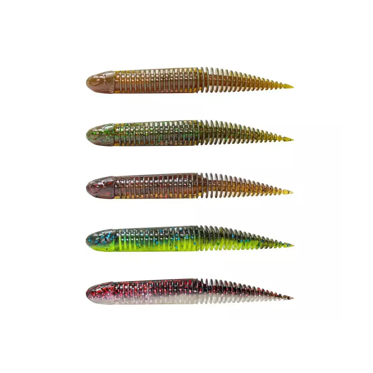 Zestaw gum Savage Gear Ned Dragon Tail Slug - Clear Water MIX