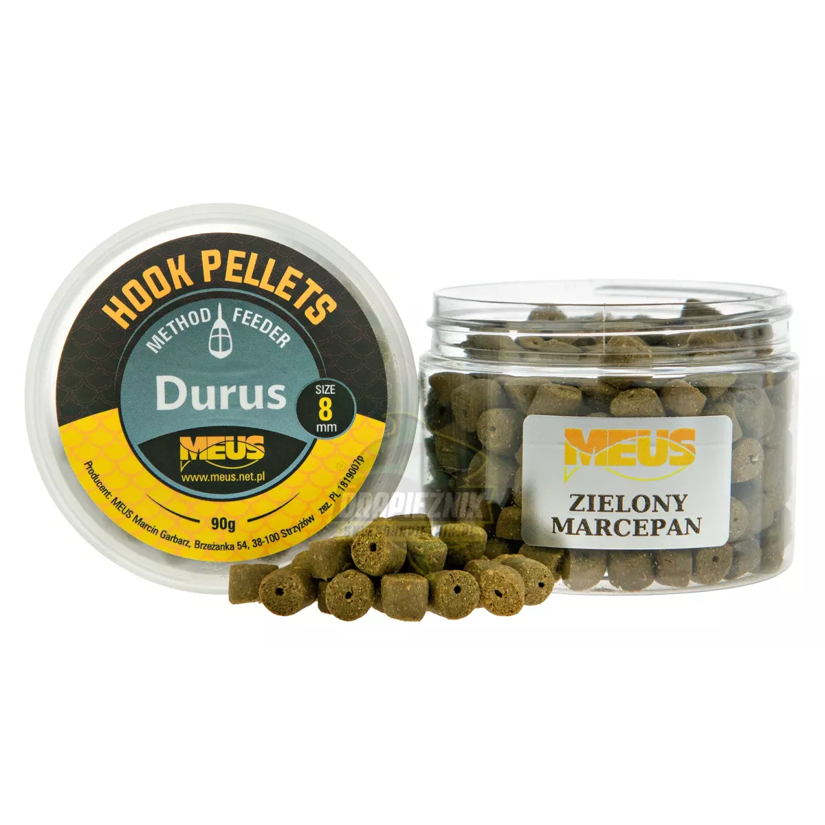 Pellet MEUS Durus na włos 8mm - Zielony Marcepan