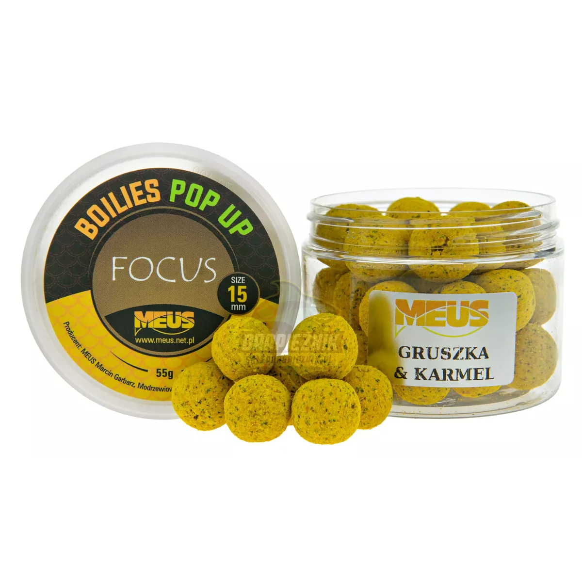 Kulki MEUS Focus POP-UP na włos 15mm - Gruszka & Karmel