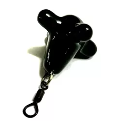 Ciężarek z krętlikiem do sondowania dna czarny