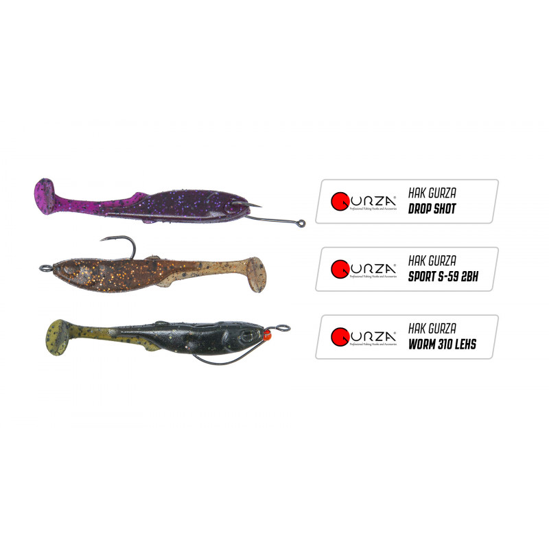 Gumy Perch Professor Fluky Shad - zbrojenie