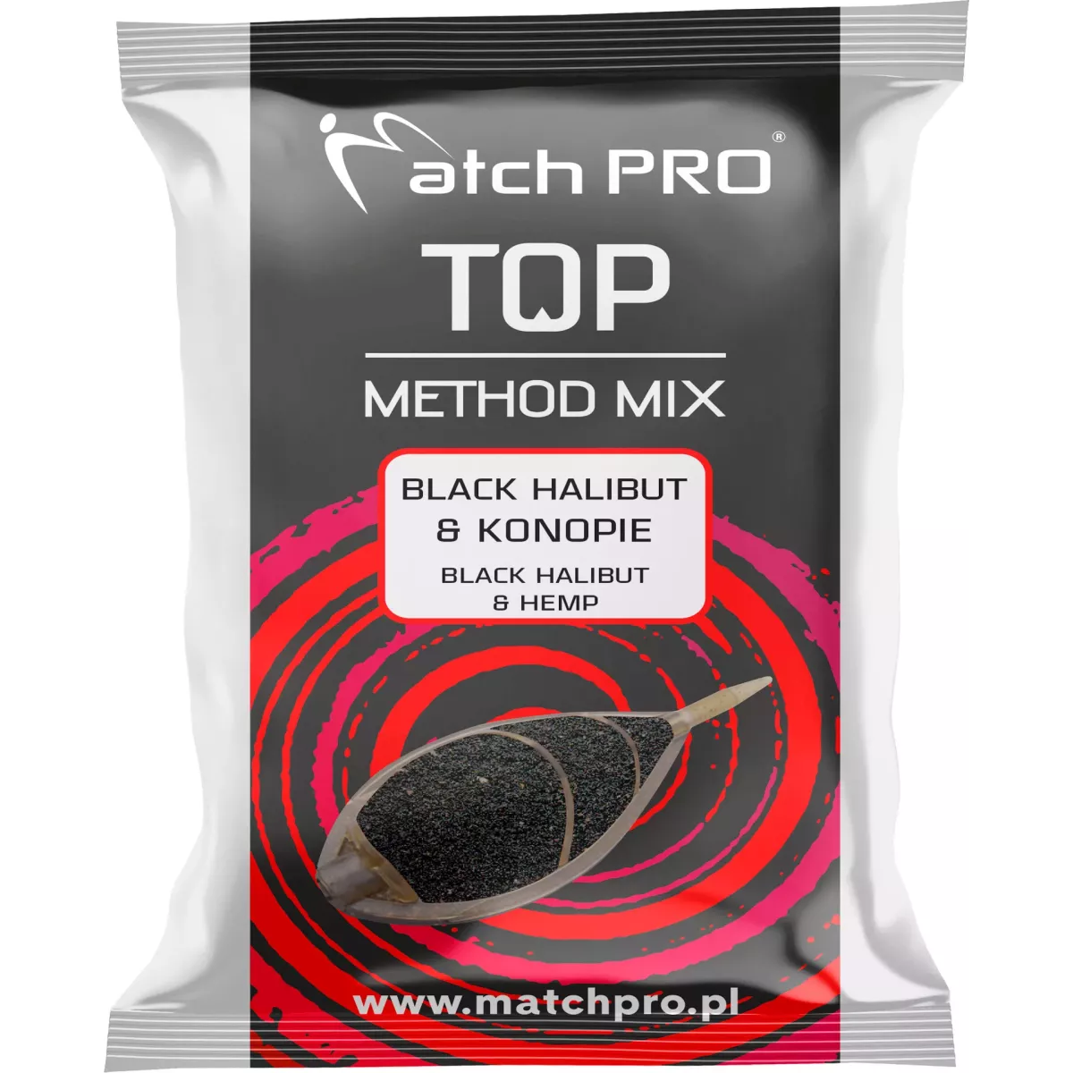 Zanęta MatchPro Method Mix TOP 700g - BLACK HALIBUT & KONOPIE
