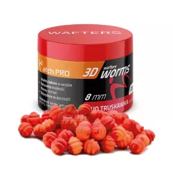 Przynęty MatchPro 3D WORMS Wafters 8mm - DUO TRUSKAWKA